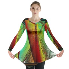 Stained Glass Window Long Sleeve Tunic  by SugaPlumsEmporium