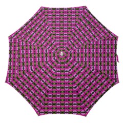 Pretty Pink Flower Pattern Straight Umbrellas by BrightVibesDesign