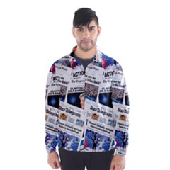 Hillary 2016 Historic Newspaper Collage Wind Breaker (men) by blueamerica