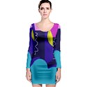 Walking on the clouds  Long Sleeve Bodycon Dress View1