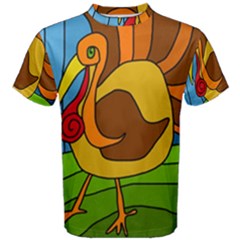 Thanksgiving Turkey  Men s Cotton Tee by Valentinaart