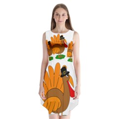 Thanksgiving Turkey - Transparent Sleeveless Chiffon Dress   by Valentinaart