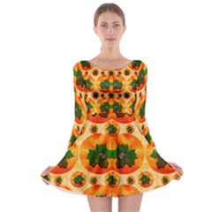 Want To Put Them Back On The Tree Long Sleeve Skater Dress by pepitasart