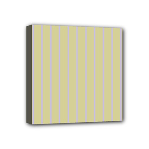 Summer Sand Color Lilac Stripes Mini Canvas 4  X 4  by picsaspassion