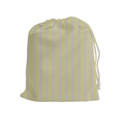 Summer Sand Color Lilac Stripes Drawstring Pouches (extra Large) by picsaspassion