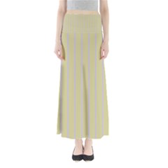 Summer Sand Color Lilac Stripes Maxi Skirts by picsaspassion