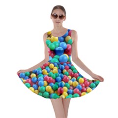 Funny Colorful Red Yellow Green Blue Kids Play Balls Skater Dress by yoursparklingshop