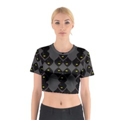 Holistic Wine Cotton Crop Top by MRTACPANS