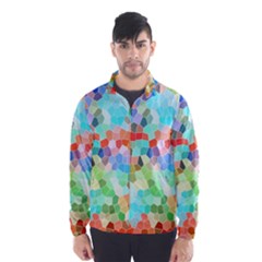 Colorful Mosaic  Wind Breaker (men) by designworld65