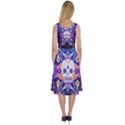 Día De Los Muertos Skull Ornaments Multicolored Midi Sleeveless Dress View2