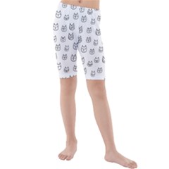 Sketchy Cats Kids  Mid Length Swim Shorts by kostolom3000shop