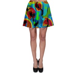 Colorful Smoothie  Skater Skirt by Valentinaart