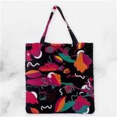 Colorful Abstract Art  Grocery Tote Bag by Valentinaart