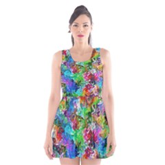 Colorful Strokes                                                                                                                Scoop Neck Skater Dress by LalyLauraFLM