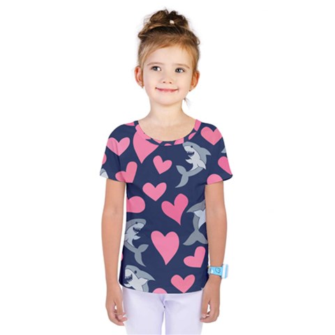 Shark Lovers Kids  One Piece Tee by BubbSnugg