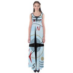 Compass Empire Waist Maxi Dress by Valentinaart