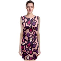 Pink And Purple Pattern Classic Sleeveless Midi Dress by Valentinaart