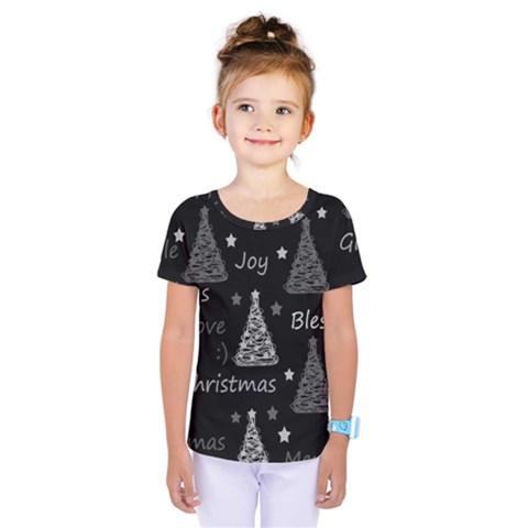 New Year Pattern - Gray Kids  One Piece Tee by Valentinaart