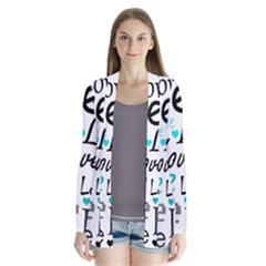 Love Pattern - Cyan Cardigans by Valentinaart