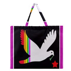 Bird Zipper Large Tote Bag by Valentinaart