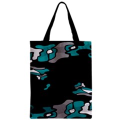 Cyan Creativity Zipper Classic Tote Bag by Valentinaart