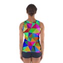 Colorful Triangles, oil painting art Women s Sport Tank Top  View2