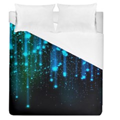 Abstract Stars Falling Duvet Cover (queen Size) by Brittlevirginclothing