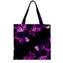 Purple bubbles Zipper Grocery Tote Bag View1