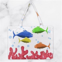 Corals And Fish Medium Tote Bag by Valentinaart