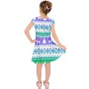 Cute rainbow bohemian Kids  Short Sleeve Dress View2