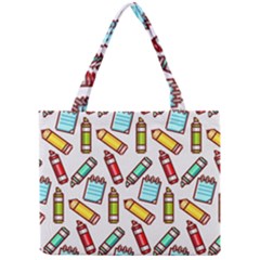 Seamless Pixel Art Pattern Mini Tote Bag by Amaryn4rt