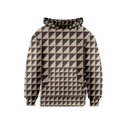 Brown Triangles Background Pattern  Kids  Pullover Hoodie by Amaryn4rt