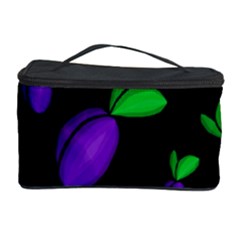 Plums Pattern Cosmetic Storage Case by Valentinaart