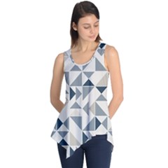 Geometric Triangle Modern Mosaic Sleeveless Tunic by Amaryn4rt