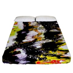 Canvas Acrylic Digital Design Art Fitted Sheet (california King Size) by Amaryn4rt