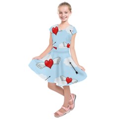 Love Hunting Kids  Short Sleeve Dress by Valentinaart