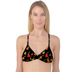 Pears Pattern Reversible Tri Bikini Top by Valentinaart