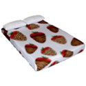 Chocolate strawberries  Fitted Sheet (Queen Size) View2