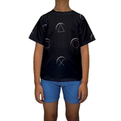 Joystick  Kids  Short Sleeve Swimwear by Valentinaart