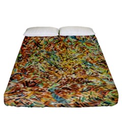 Art Modern Painting Acrylic Canvas Fitted Sheet (california King Size) by Amaryn4rt