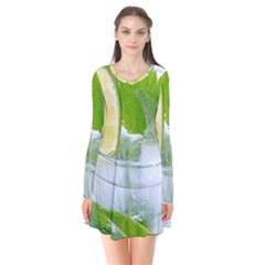 Cold Drink Lime Drink Cocktail Flare Dress by Amaryn4rt