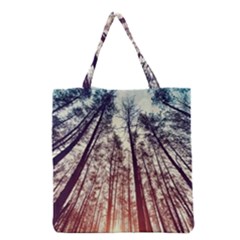 Lovely Up View Forest  Grocery Tote Bag by Brittlevirginclothing