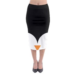 Cute Pinguin Midi Pencil Skirt by Brittlevirginclothing