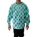 Blue mosaic Hooded Wind Breaker (Kids) View1