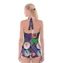 Japanese inspired  Boyleg Halter Swimsuit  View2