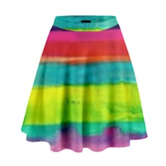 Painted Wet  Paper High Waist Skirt by Brittlevirginclothing