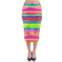 Painted wet  paper Velvet Midi Pencil Skirt View1