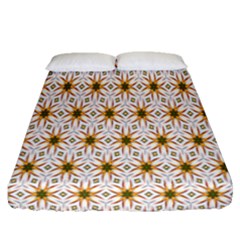 Seamless Wallpaper Background Fitted Sheet (queen Size) by Amaryn4rt