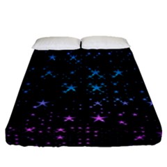 Stars Pattern Seamless Design Fitted Sheet (queen Size) by Amaryn4rt