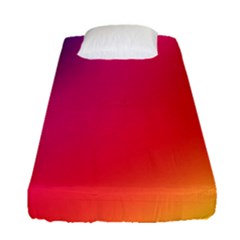 Rainbow Colors Fitted Sheet (single Size) by Amaryn4rt